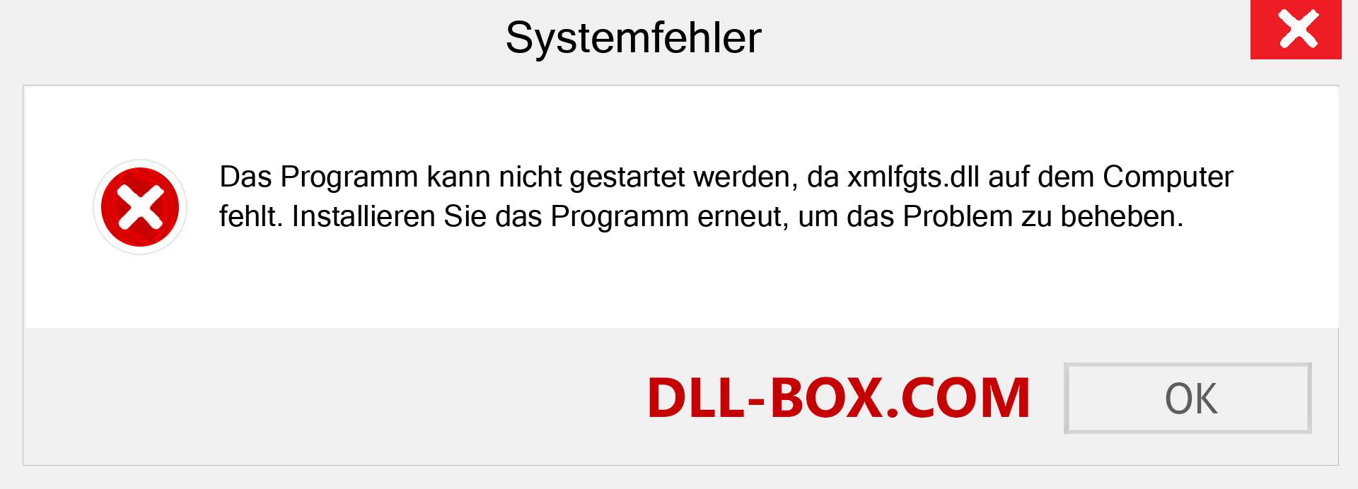 xmlfgts.dll-Datei fehlt?. Download für Windows 7, 8, 10 - Fix xmlfgts dll Missing Error unter Windows, Fotos, Bildern